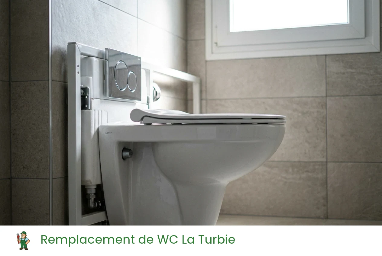 Remplacement de WC à La Turbie