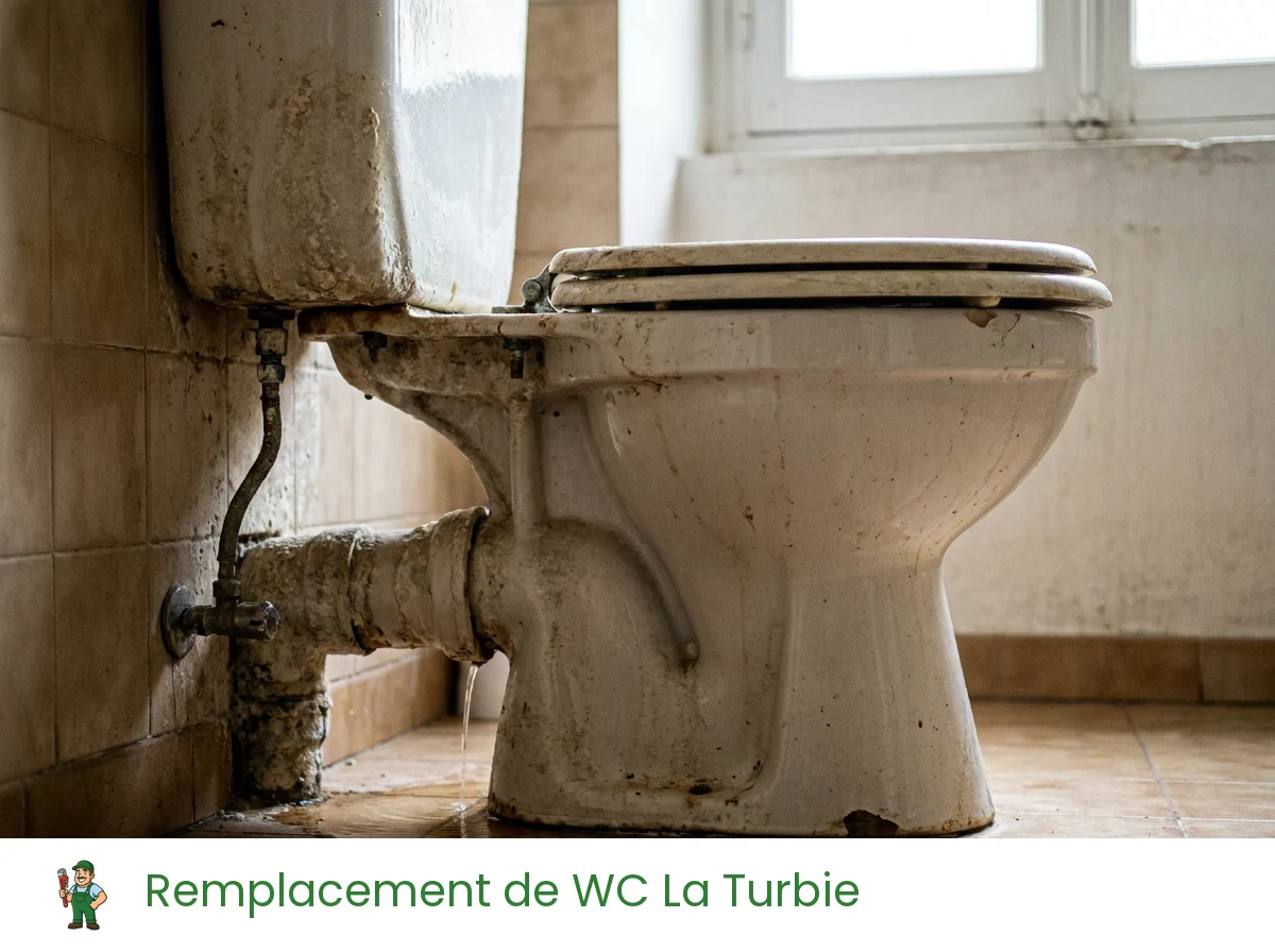 Remplacement de WC à La Turbie