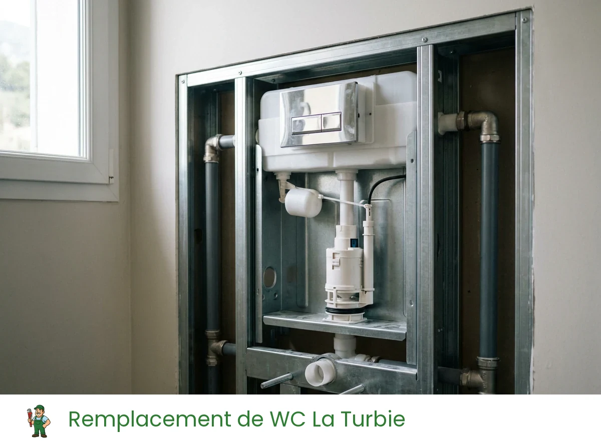 Remplacement de WC à La Turbie