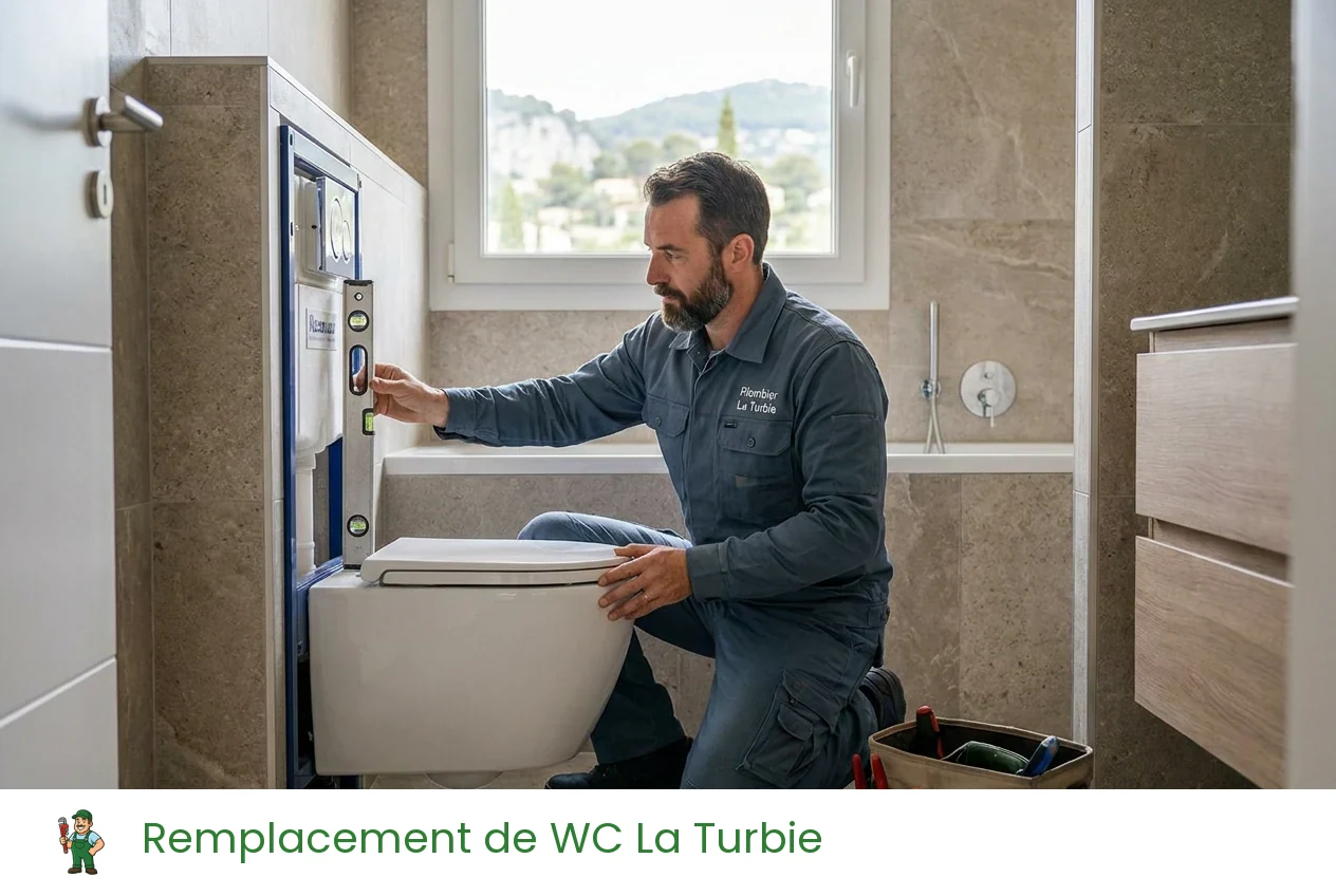 Remplacement de WC à La Turbie